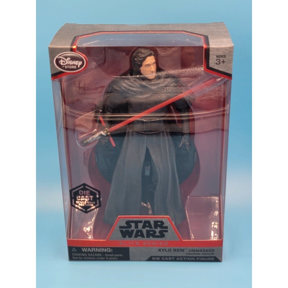 Star Wars Die Cast Kylo Ren Unmasked Action Figure Elite Series Disney